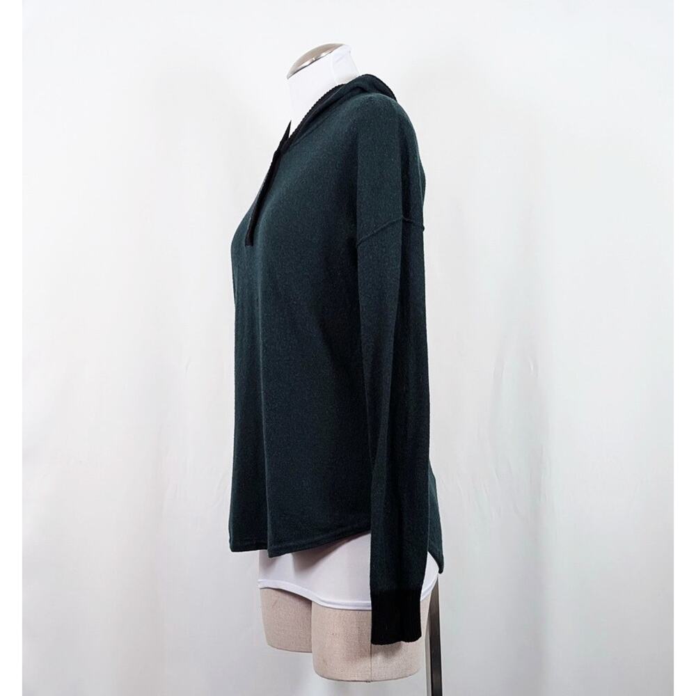Smartwool Sweater Hoodie Shadow Pine Green Black Pullover Women's Size M - Picture 4 of 11